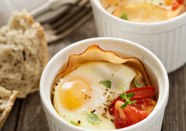 Baked Eggs With Smoked Ham