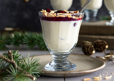 Panna cotta med kirsebær