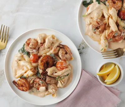 Creamy Paprika & Chili Shrimp Pasta