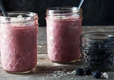 Blåbärssmoothie med kokos