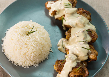 Kip met champignonsaus 