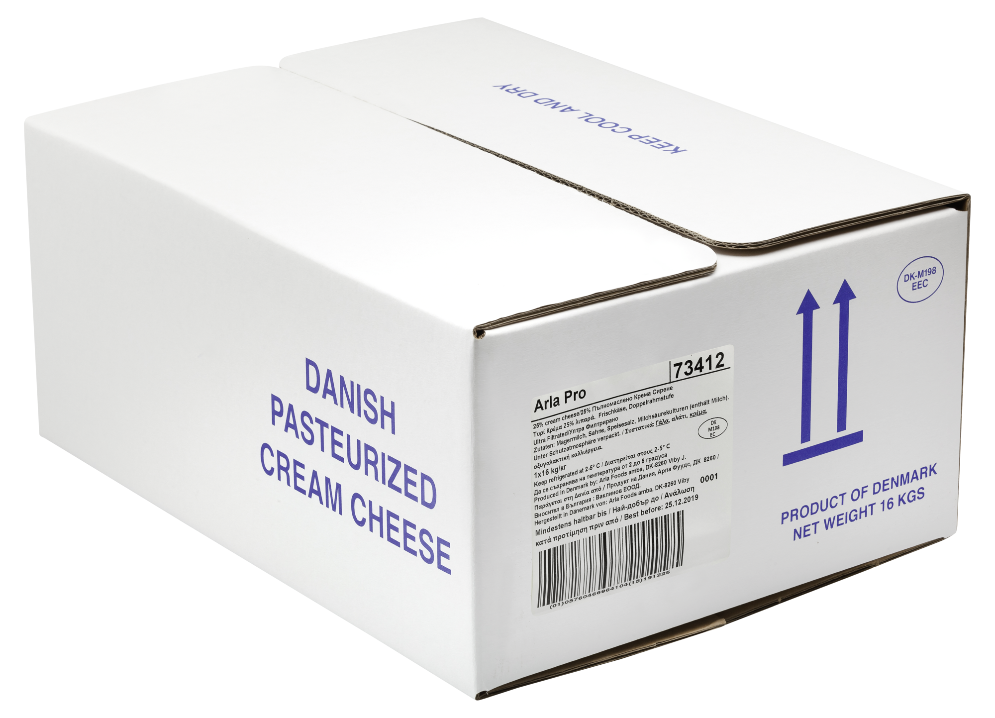 Cream Cheese 25% Plain 16kg