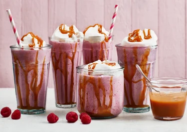 Hallonkolamilkshake