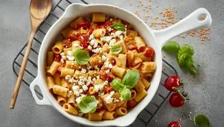 Pastasauce med røde linser