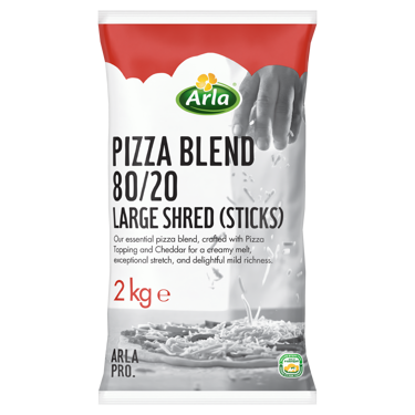 Arla Pro Pizza Blend 80/20 Large Shredded Sticks 2kg