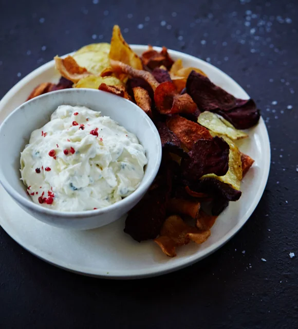 Dip mit Blauschimmelkäse