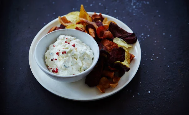 Dip mit Blauschimmelkäse