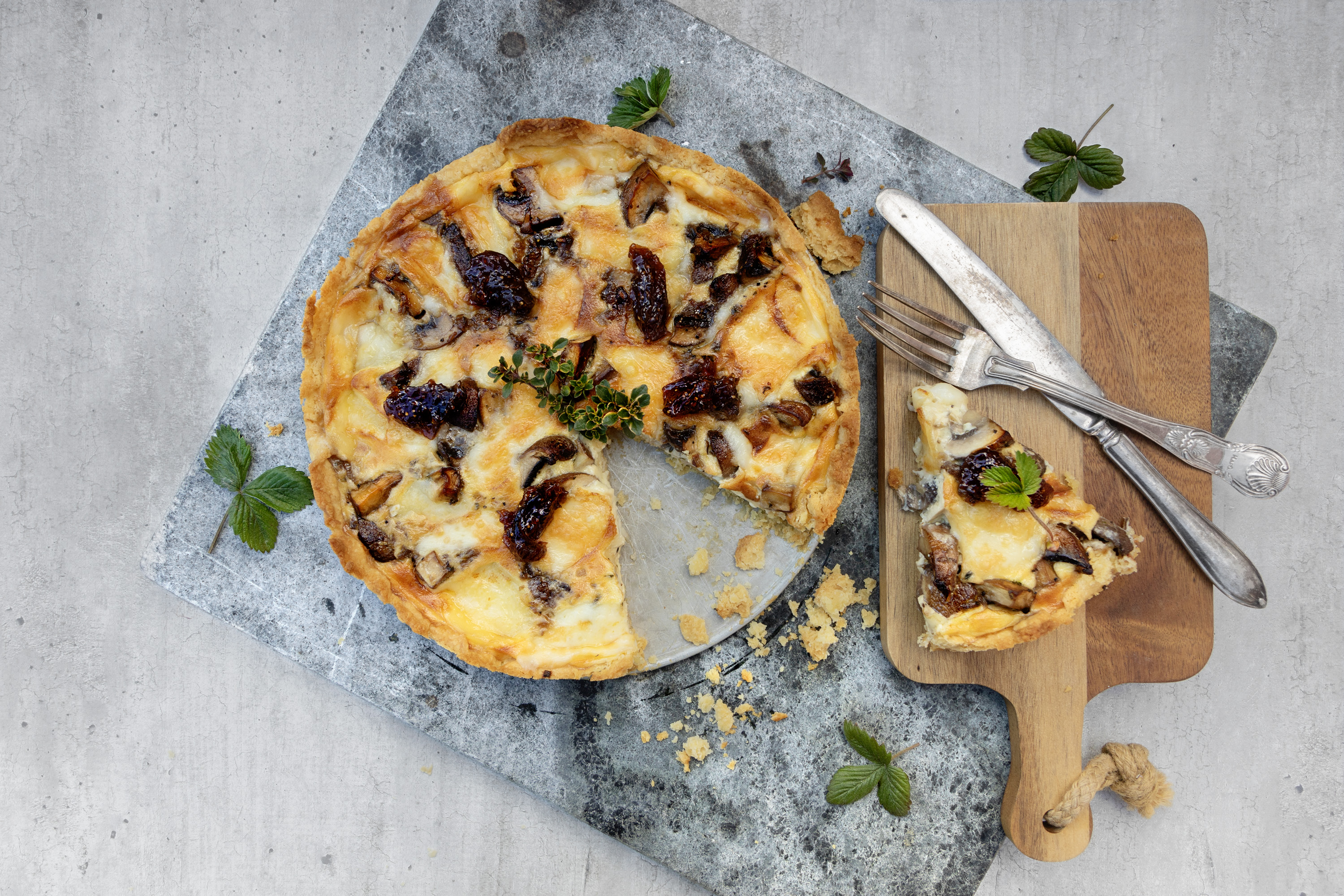 Svamppaj med Tomme de Savoie