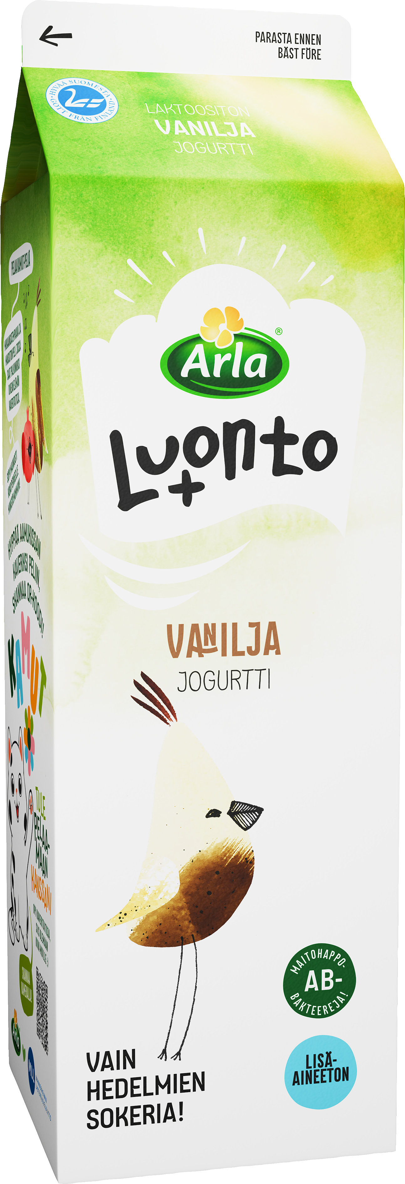 Arla Luonto+ AB vaniljajogurtti 1kg laktoositon