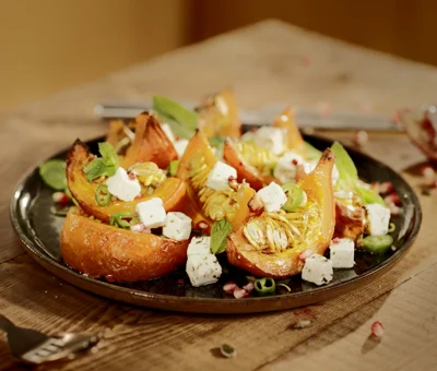 Pumpkin Salad with Castello® Greek Style Cheese Cubes