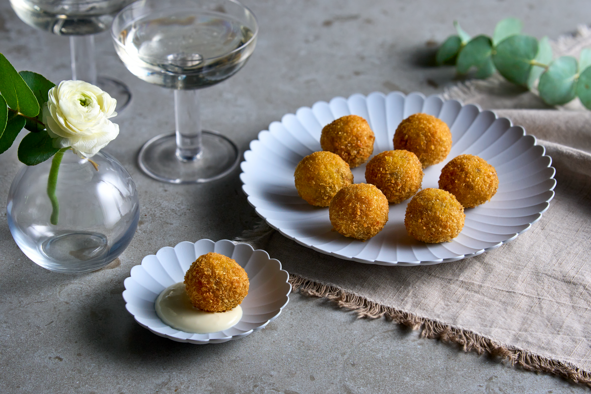 Arancini με άγρια μανιτάρια