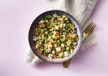 Bulgursalat med citron og grønt
