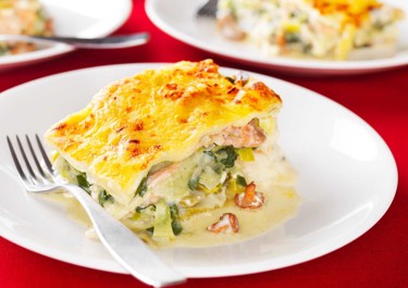 Kantarellilasagne