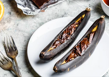 Chocolate Baked Bananas