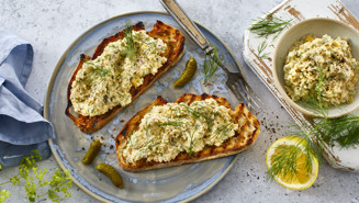 Pålægssalat med kikærter