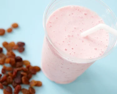 Erdbeer-Protein-Milchshake mit Vanille