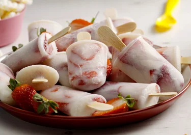 Strawberry Ice Lollies