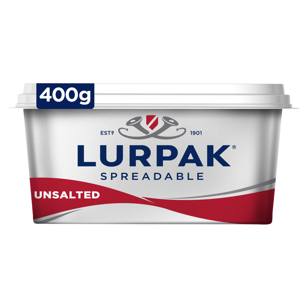 Lurpak Spreadable Unsalted Butter 400g