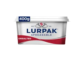 Lurpak Spreadable Unsalted Butter 400g