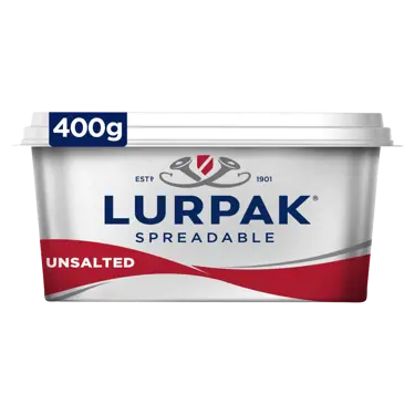 Lurpak Spreadable Unsalted Butter 400g