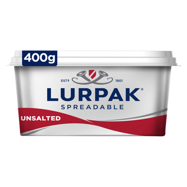 Lurpak Spreadable Unsalted Butter 400g