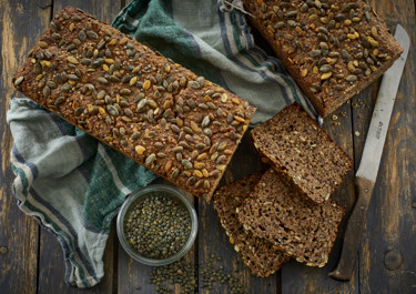 Rugbrød med linser
