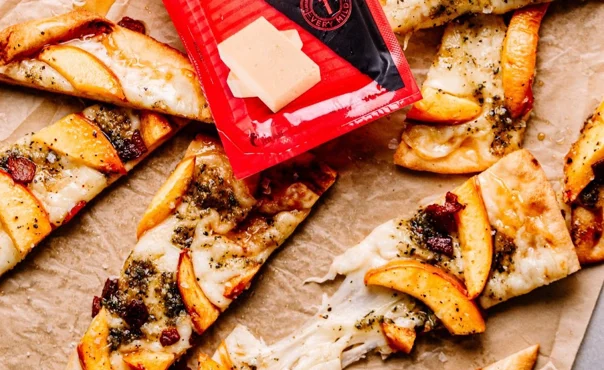 Peach Havarti Flatbread