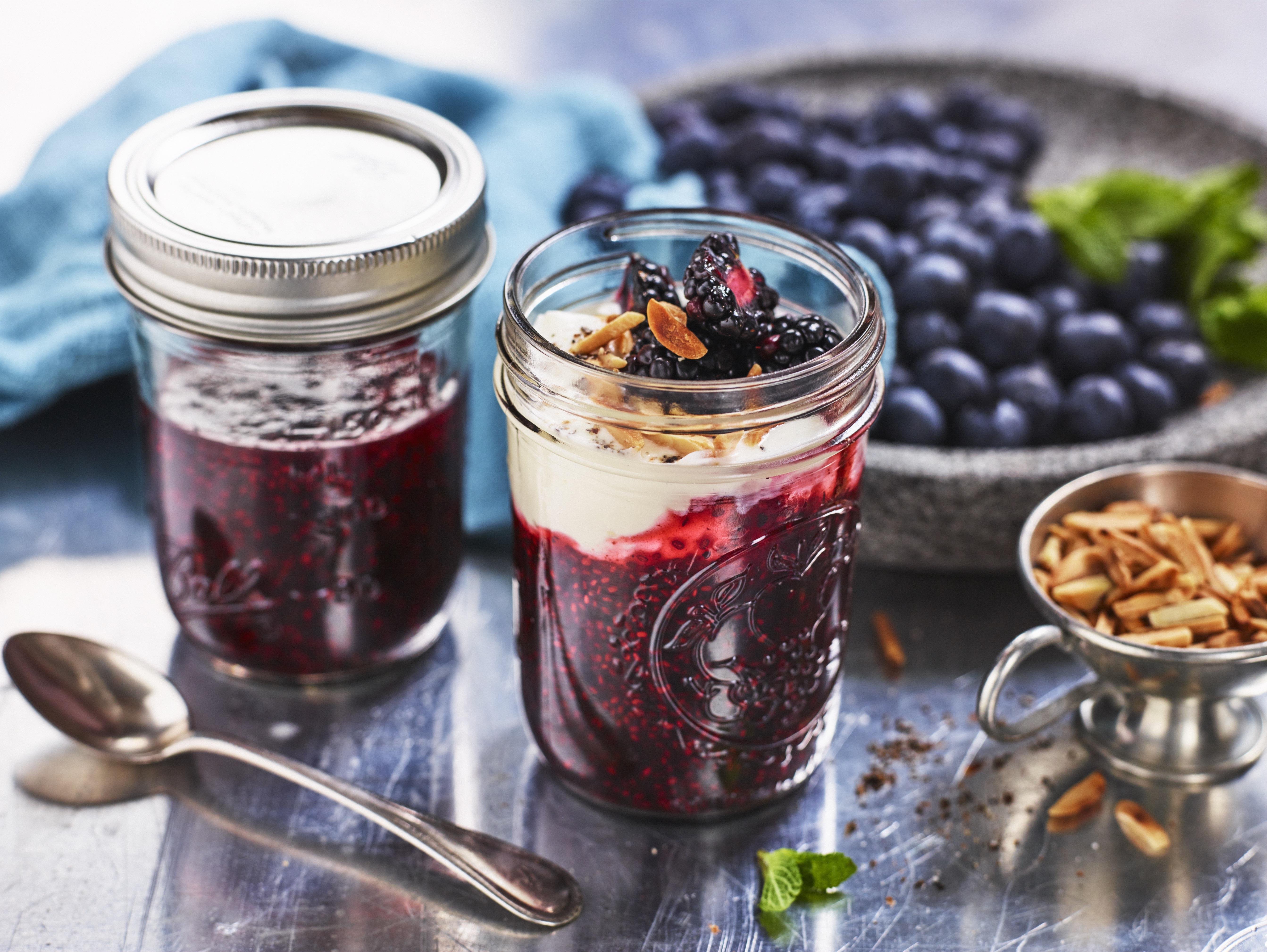 Blåbärschiapudding