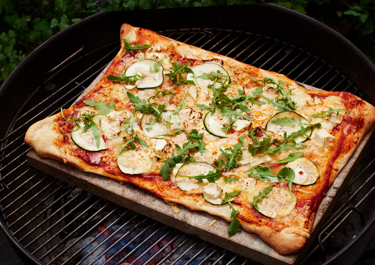 Gegrillte Pizza 
