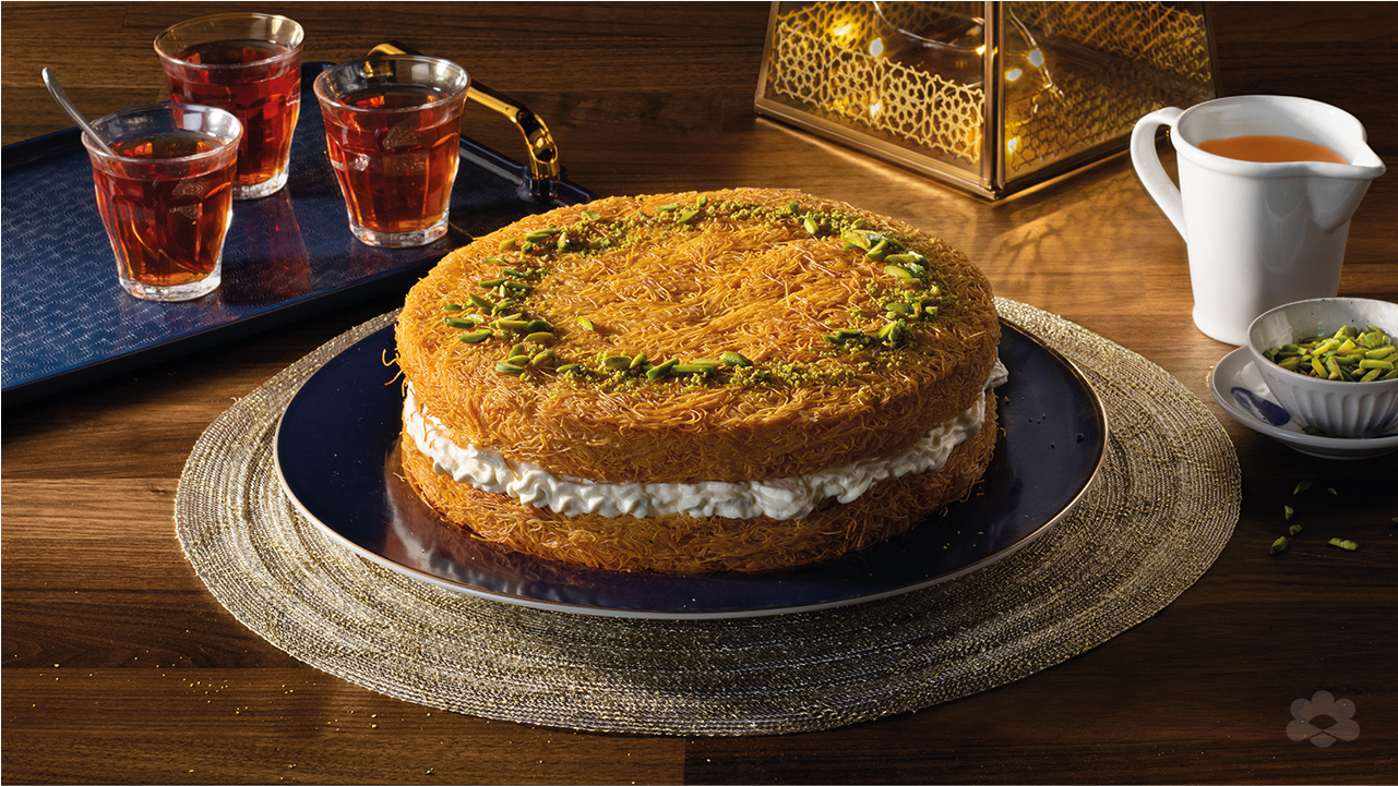 Kunafa with cream