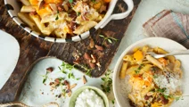 Pasta med butternut squash