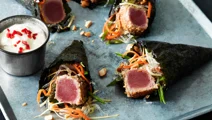 Grillad tonfisk med noriwrap