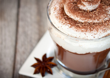 Hot Chocolate Milk with Whipped Cream