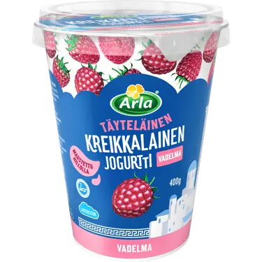 Arla kreikkalainen jogurtti vadelma laktoositon 400g