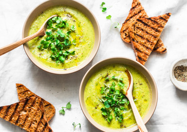 Courgette Soup with Cheese