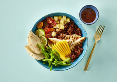 Mexi bowl med kylling og quinoa