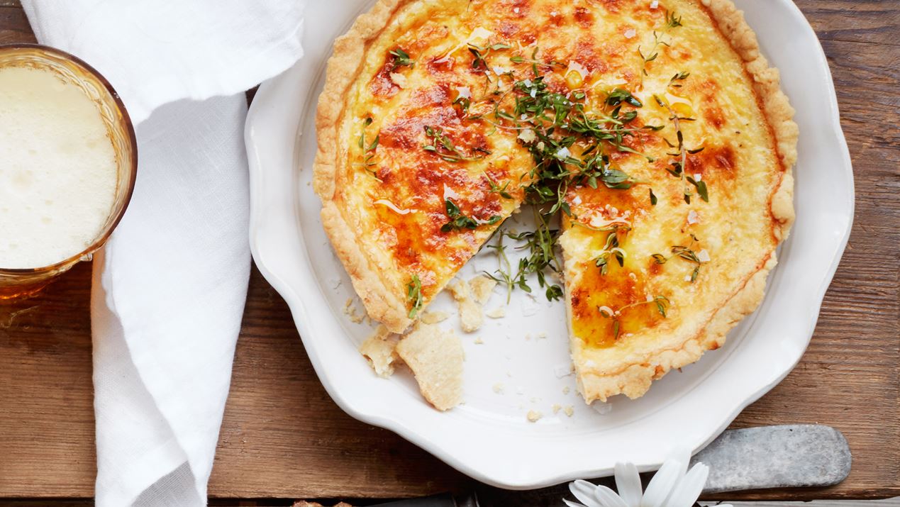 Käse-Quiche ( Rezept ) Mit Cheddar-Füllung - Rezept | Arla Foods