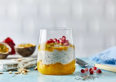Laktosefri chialamande med mandler og frugt