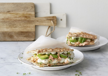 Lax- och avokadomacka