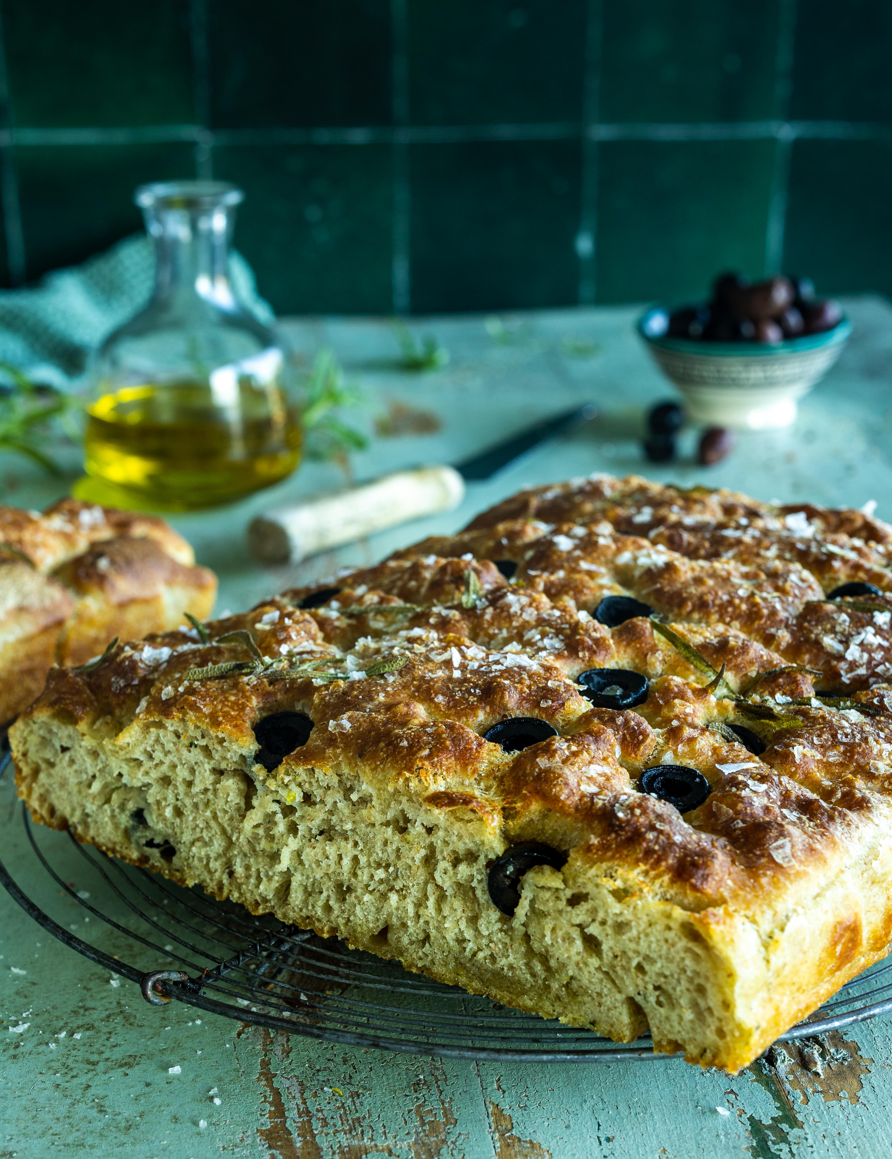 Focaccia med rosmarin