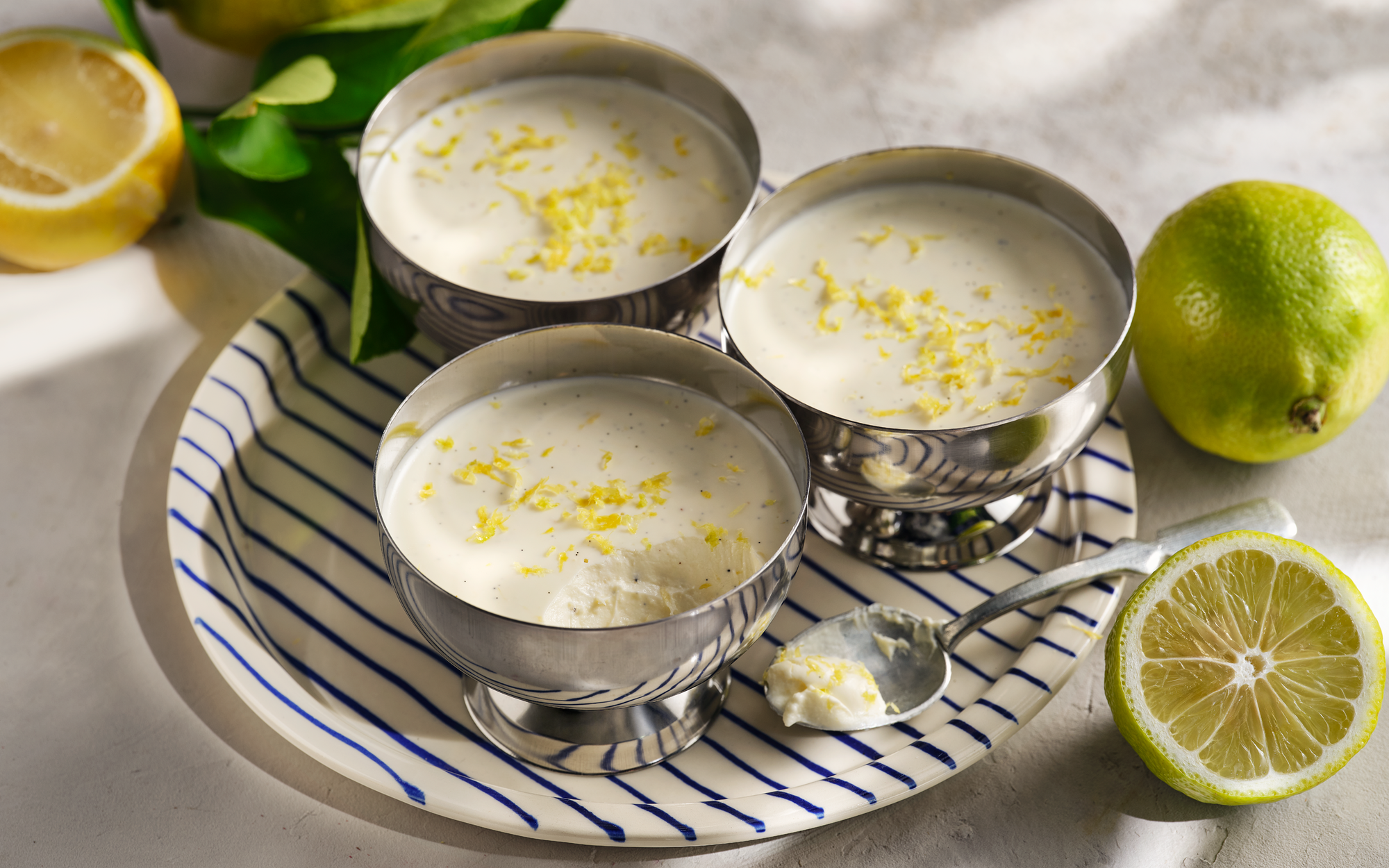 Citron panna cotta