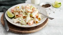 Laxpasta med lime