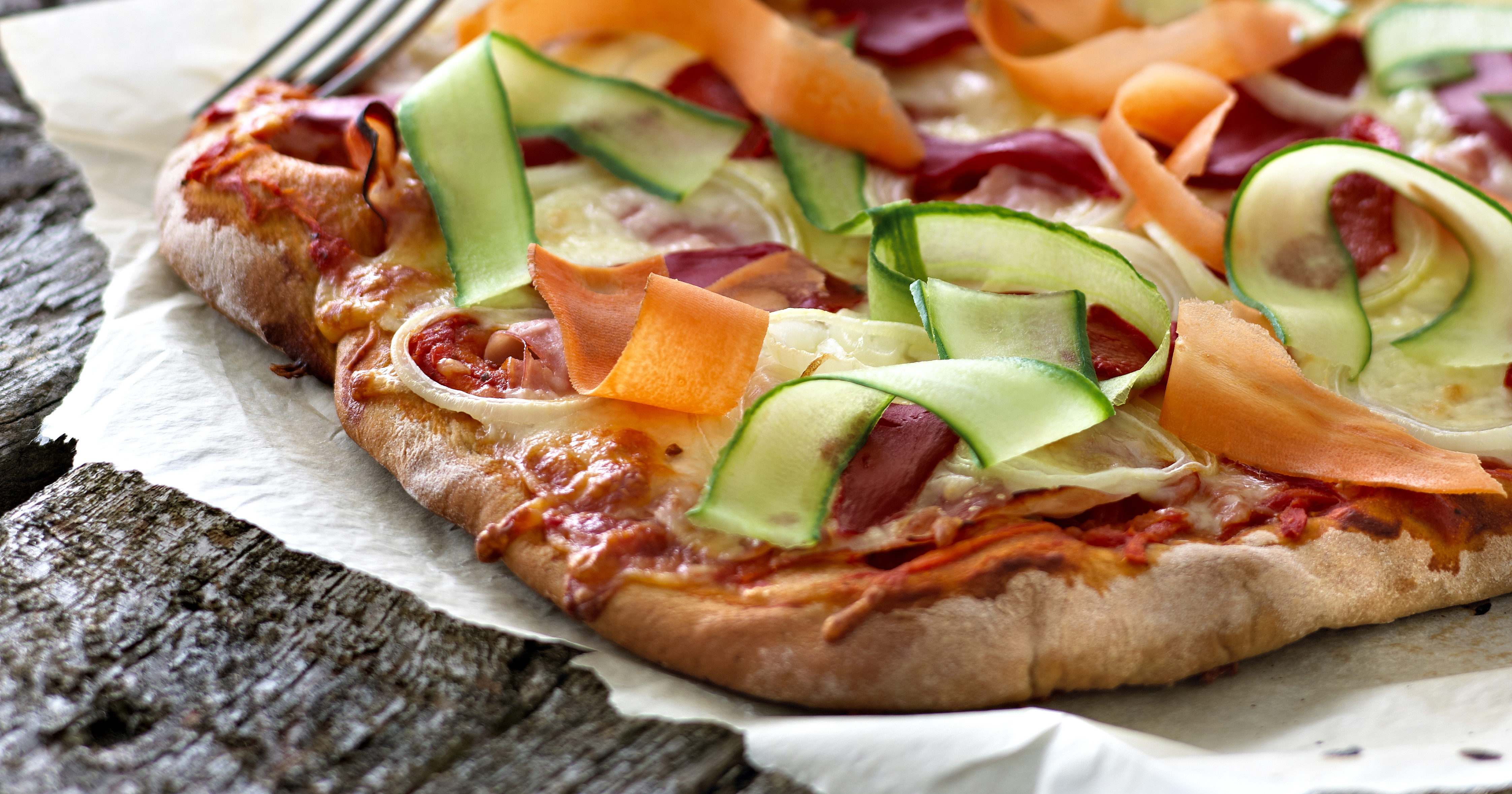 Pizza med grillet peberfrugt