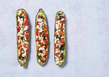 Cheesy Courgette Boats (Zucchini boats)