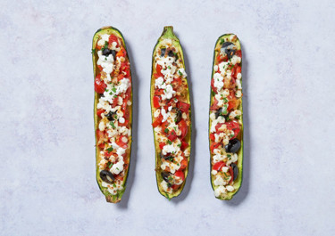 Cheesy Courgette Boats