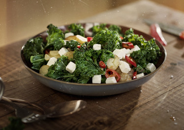 Sauté av grønnkål og poteter