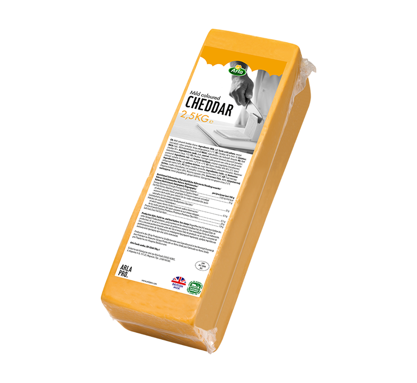 Arla Pro Mild Coloured Cheddar φρατζόλα 2.5kg