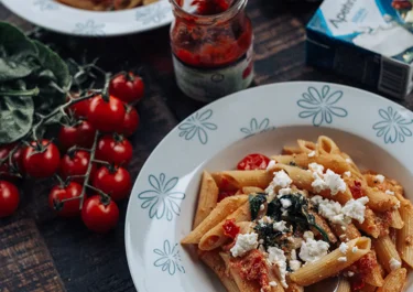 Spinazie-tomatenpasta