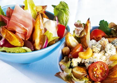 Sallad med rostad potatis