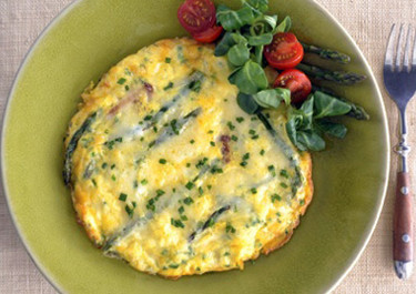 Asparagus Omelet with Havarti & Herbs